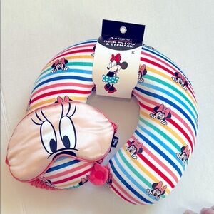 Disney Minnie Mouse Neck Pillow and Eye Mask.
